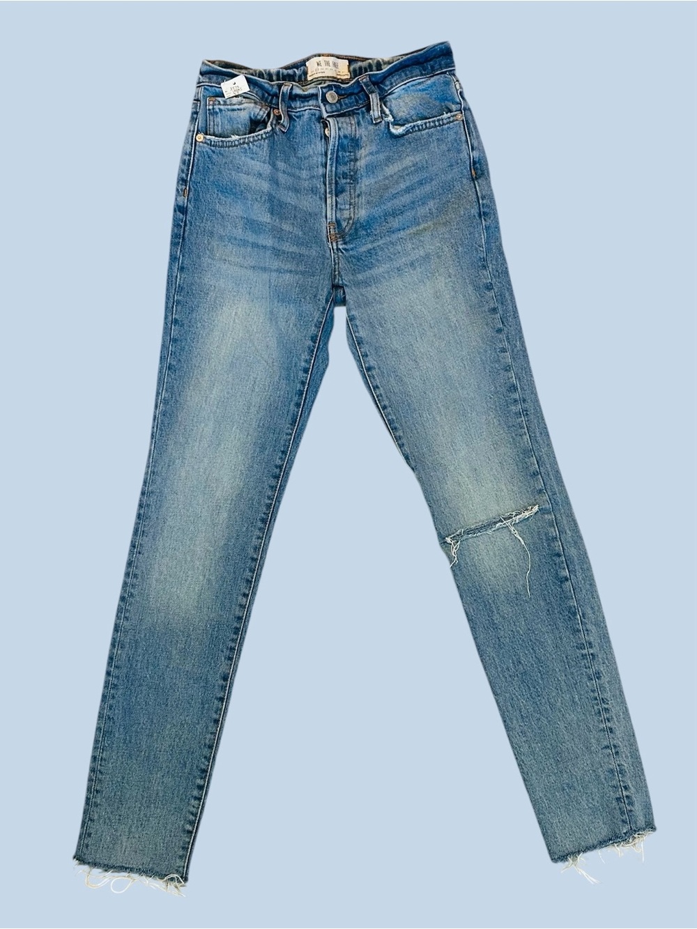 “ We The Free “ faded blue high-rise button-fly jeans size 25